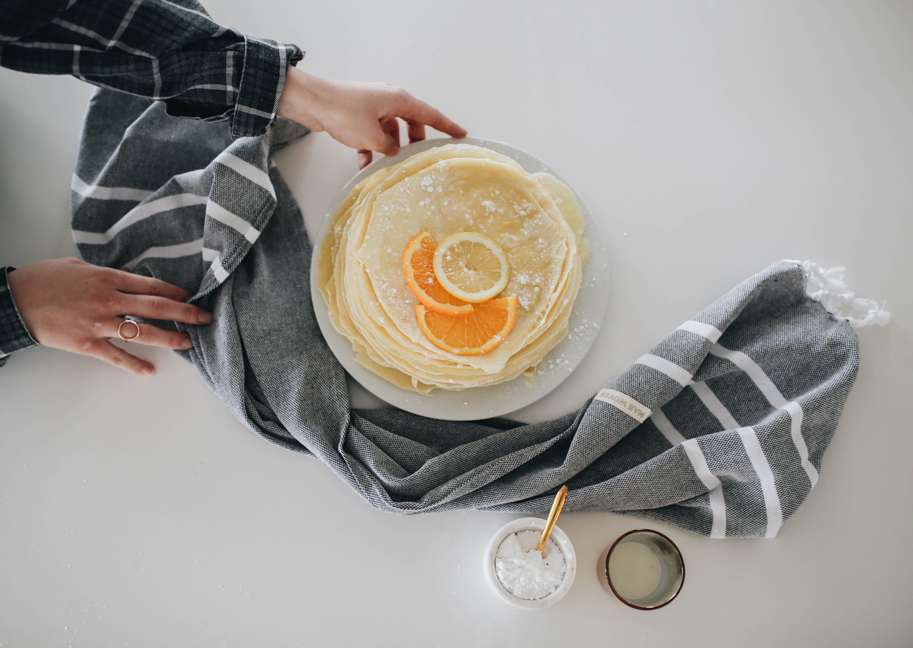 Orange Crepe Stack Recipe