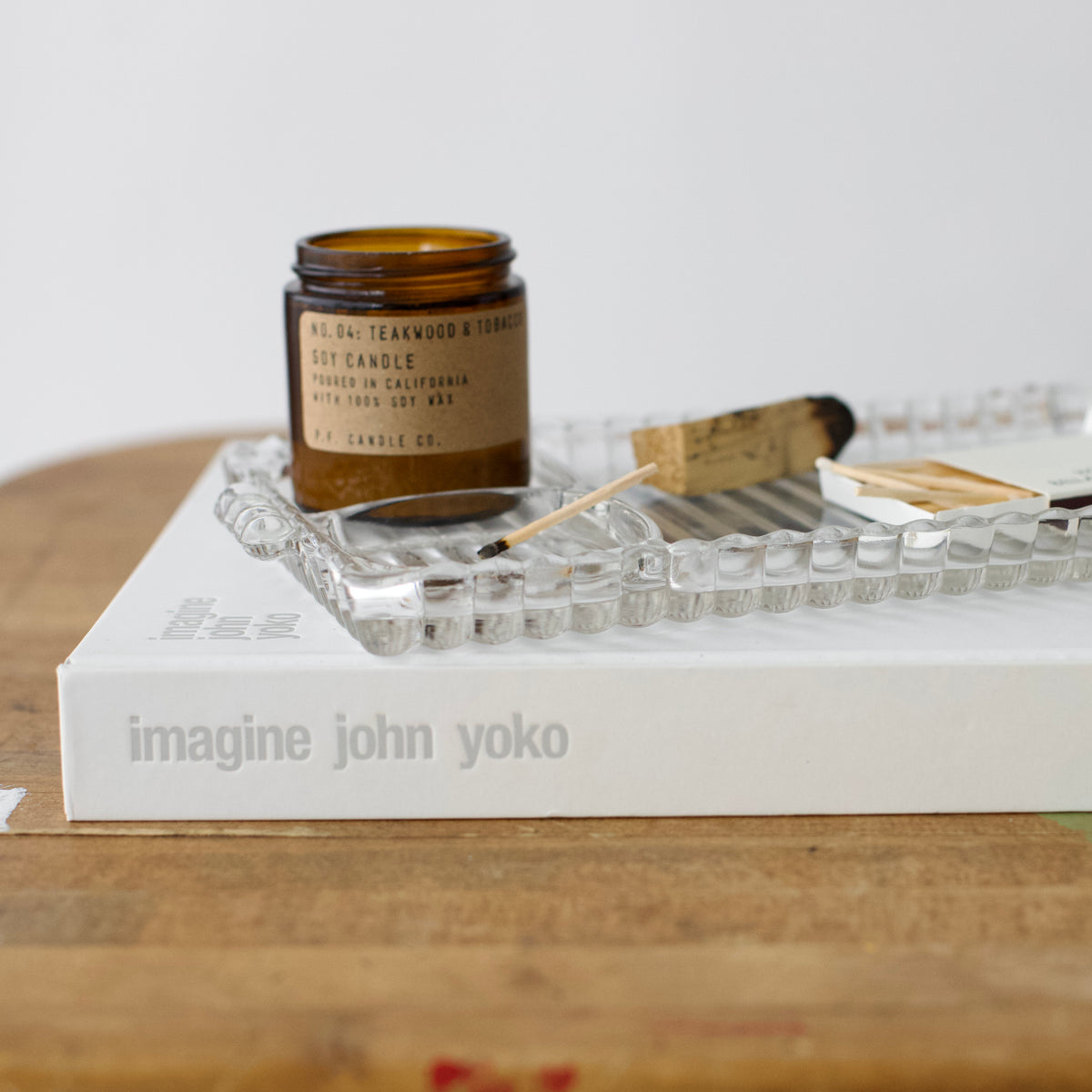 Vintage Glass Snack & Smoke Tray