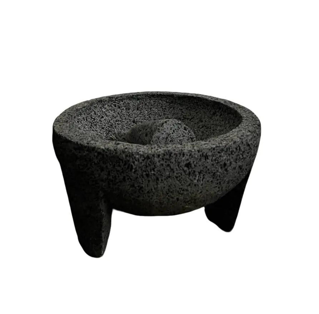 Artesania Diaz Molcajete Original 100% Lava Volcanic Stone Mortar and Pestle - Versatile Kitchen Tool for Grinding and Crushing Ingredients - Utensils