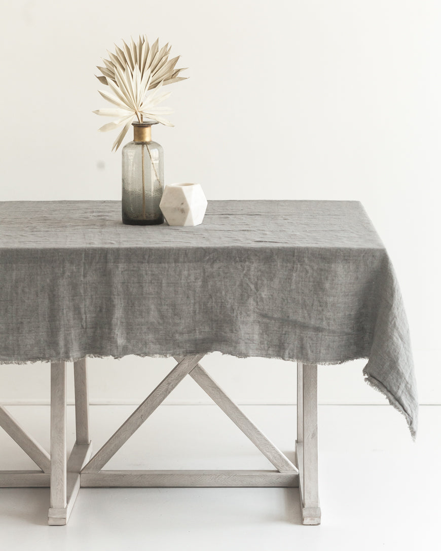 Creative Women Stone Washed Linen Tablecloth