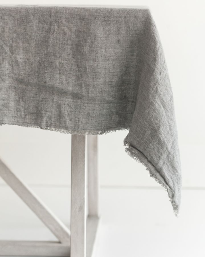 Creative Women Stone Washed Linen Tablecloth