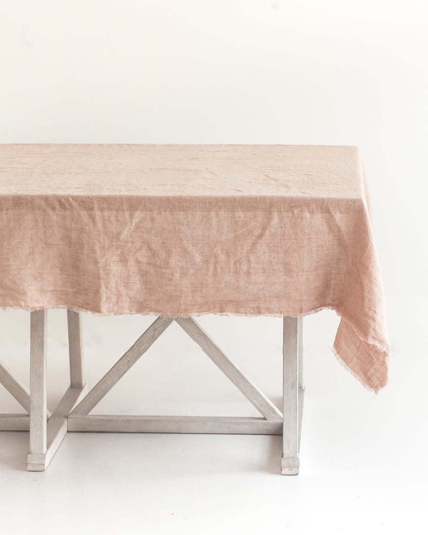Creative Women Stone Washed Linen Tablecloth