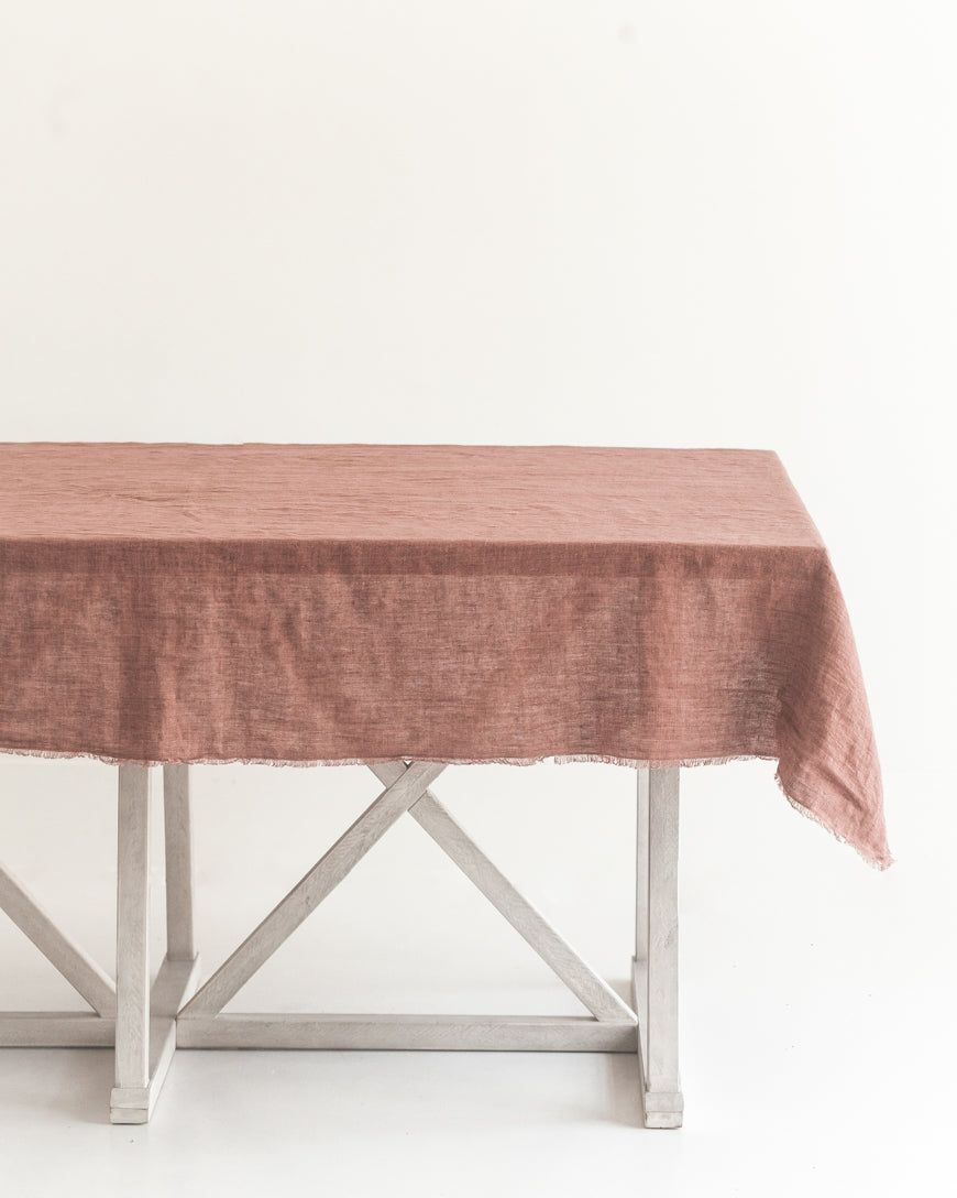 Creative Women Stone Washed Linen Tablecloth