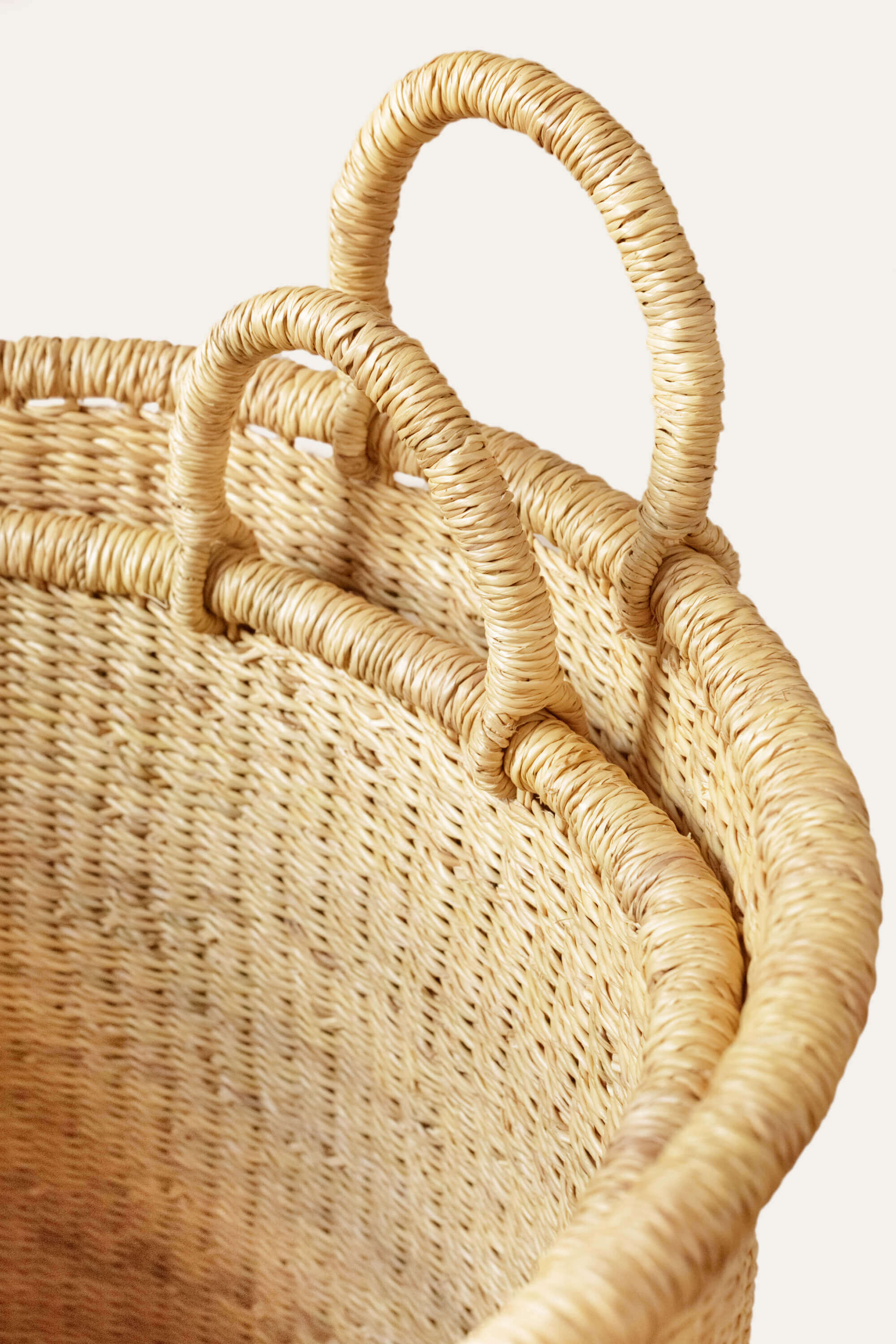 Indego Africa Bolga Hamper Baskets Set of 2