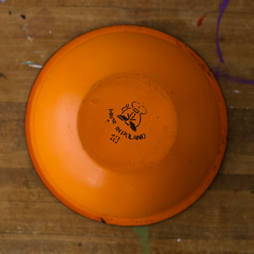 Vintage Poland Enamel Bowls 8''