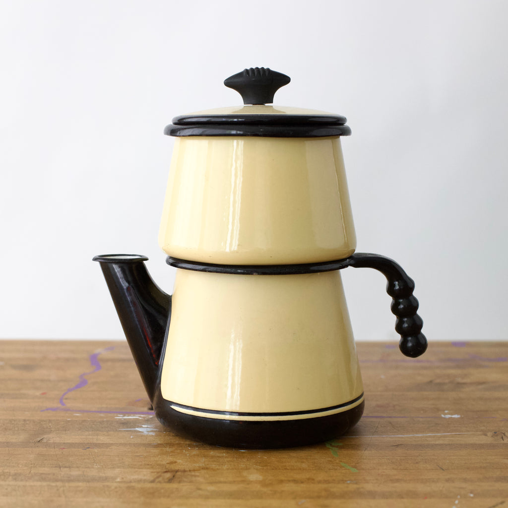 Vintage Enameled Ware Coffee Maker