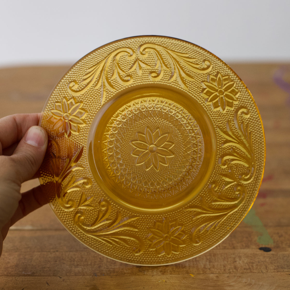 Vintage Indiana Glass Daisy Plate