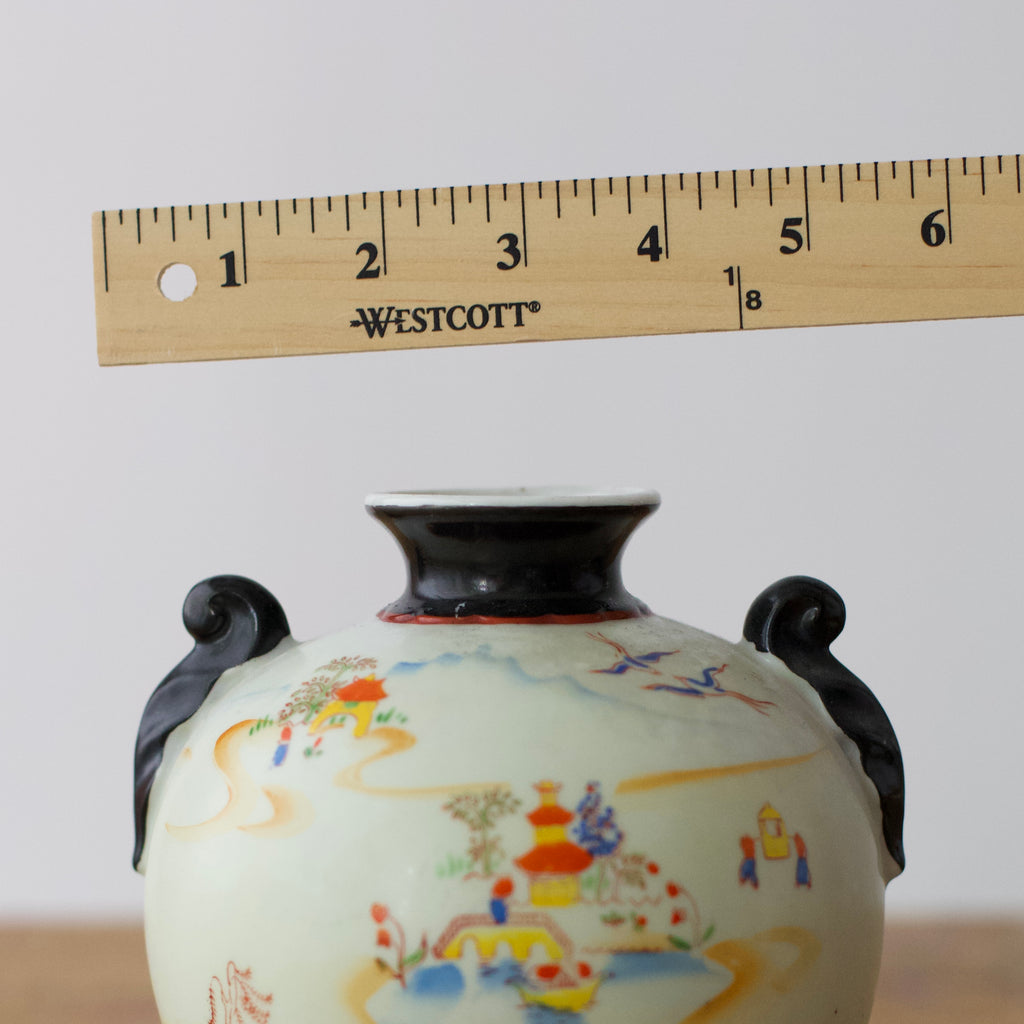 Vintage Hand-Painted Porcelain Vase Made In Japan