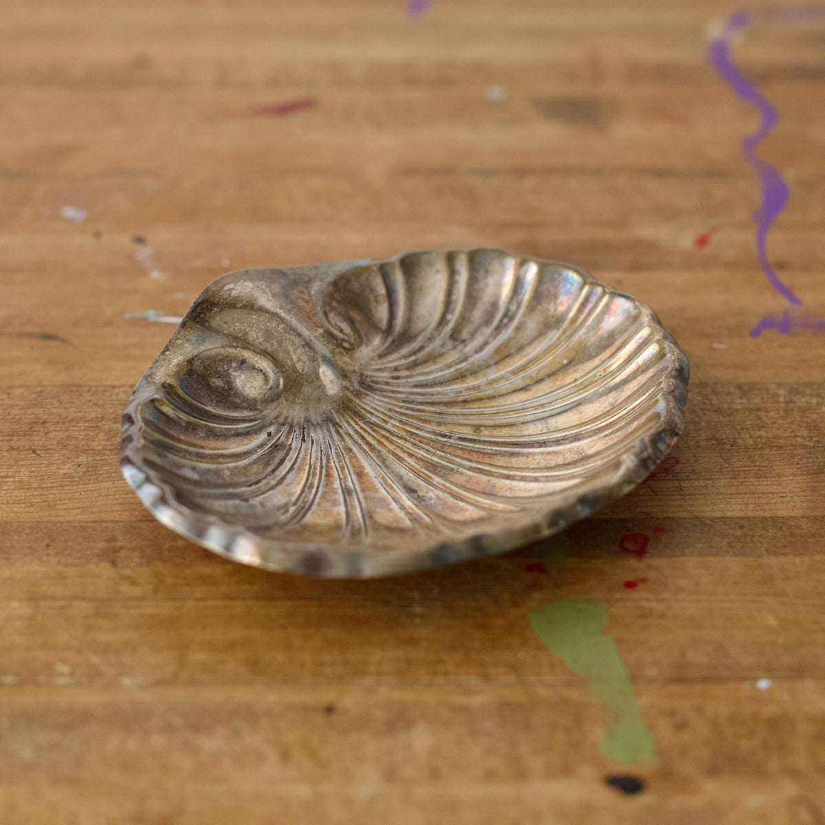 Vintage Sterling Silver Shell-Shaped Dish
