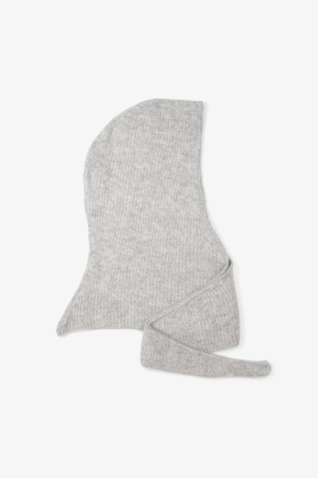 The Alpaca Hooded Scarf - Blizzard Grey