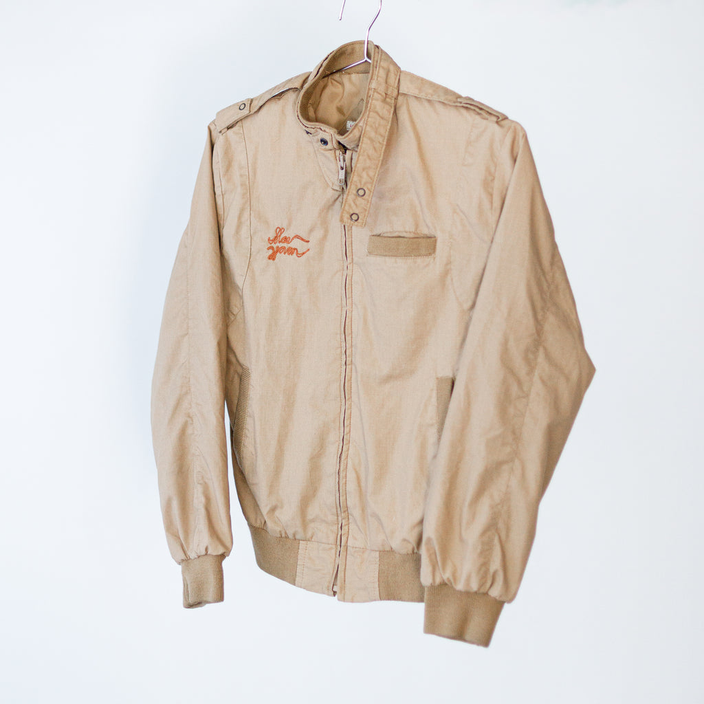 Vintage Cafe-Style Jacket With Mae Woven Embroidery XS W