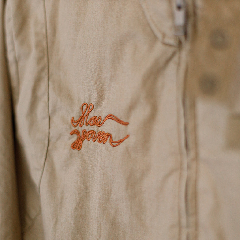 Vintage Cafe-Style Jacket With Mae Woven Embroidery XS W