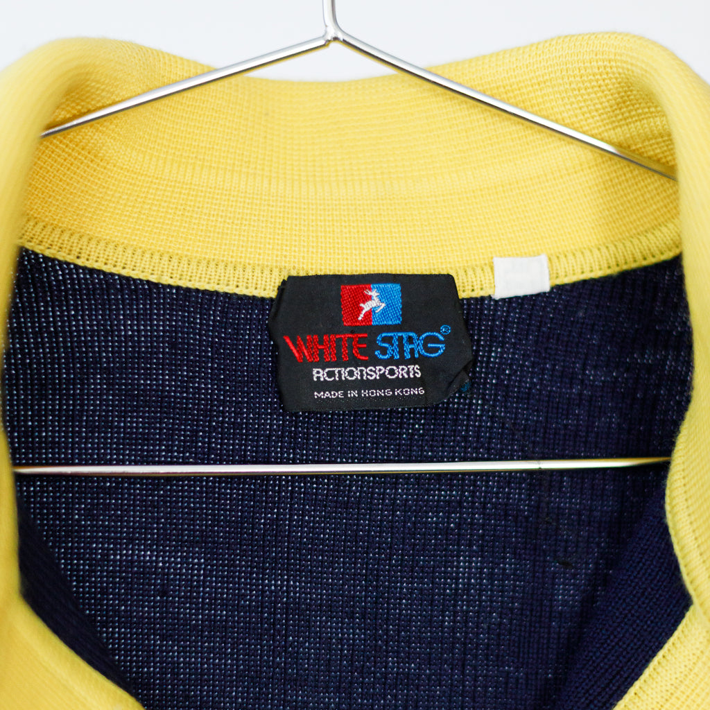 Vintage Retro Knit Long-Sleeve Wool Sweater Marked XL