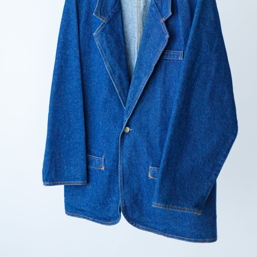 Vintage Denim Blazer Size Womens 1X or Mens L