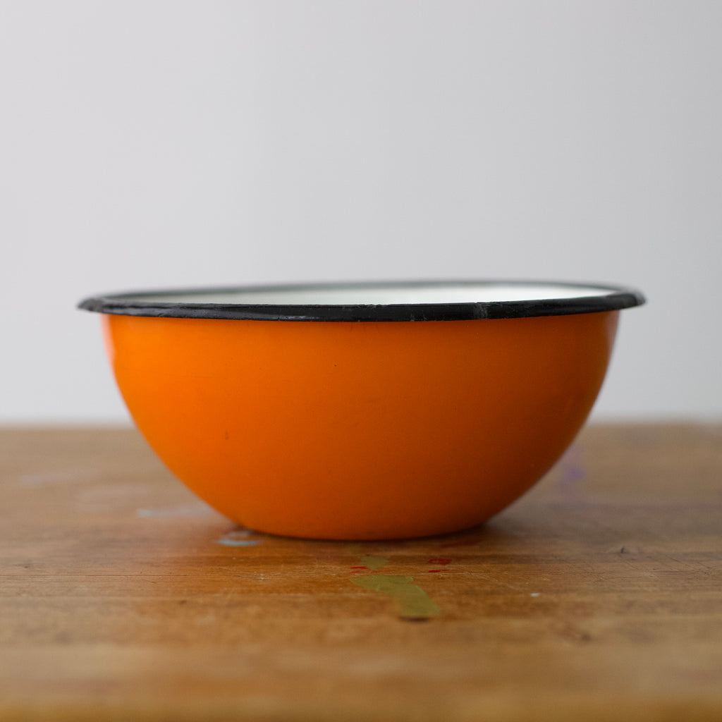 Vintage Poland Enamel Bowls 8''