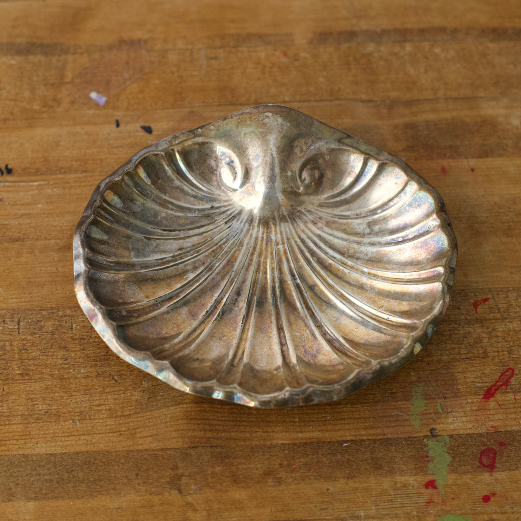 Vintage Sterling Silver Shell-Shaped Dish
