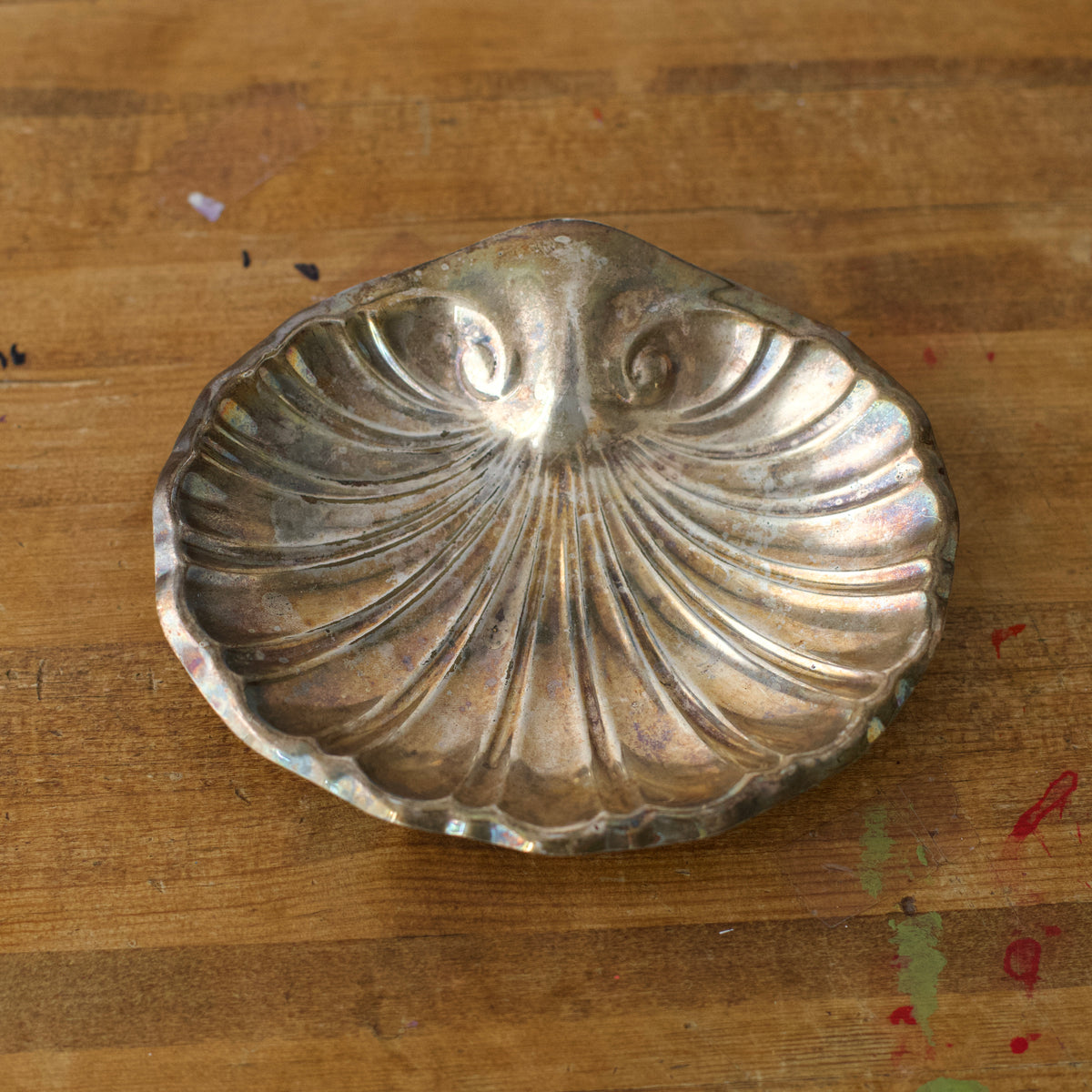 Vintage Sterling Silver Shell-Shaped Dish