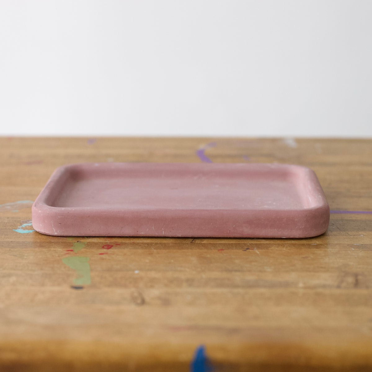 Dusty Rose Concrete Tray