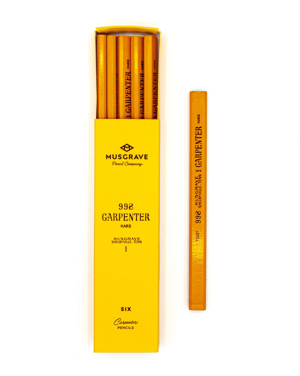 Musgrave Pencil Company | Pencil Set | 998 Carpenter 6-Pack