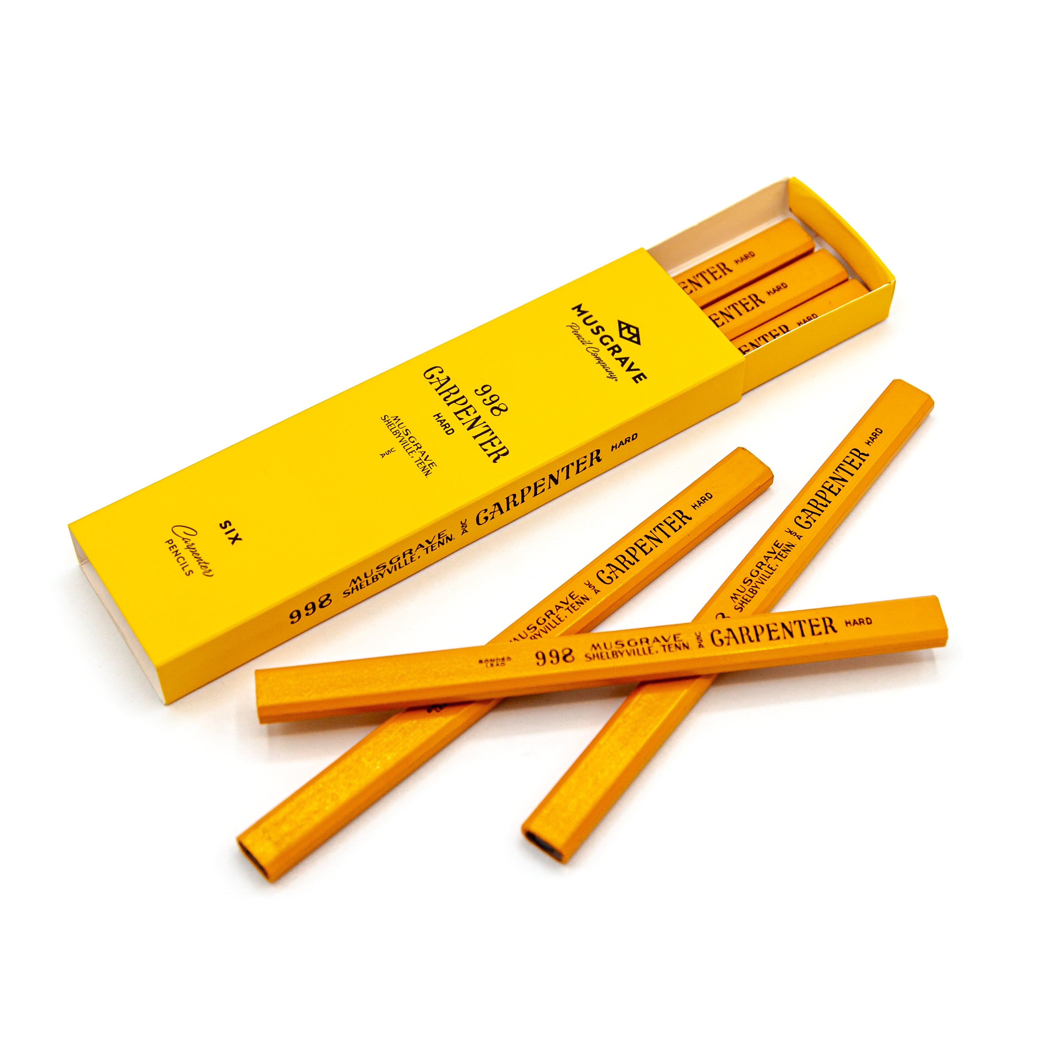 Musgrave Pencil Company | Pencil Set | 998 Carpenter 6-Pack
