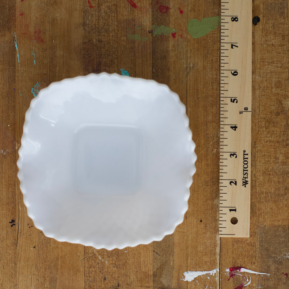 Vintage L.E. Smith White Milk Glass Bowl