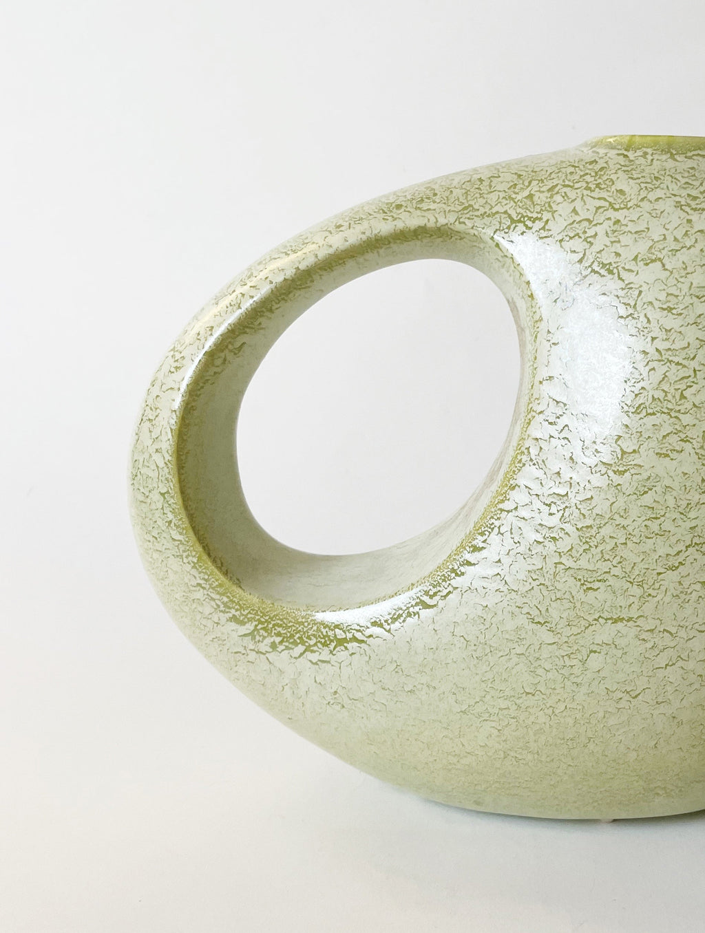 Green Italian Ceramic Bertoncello Vase
