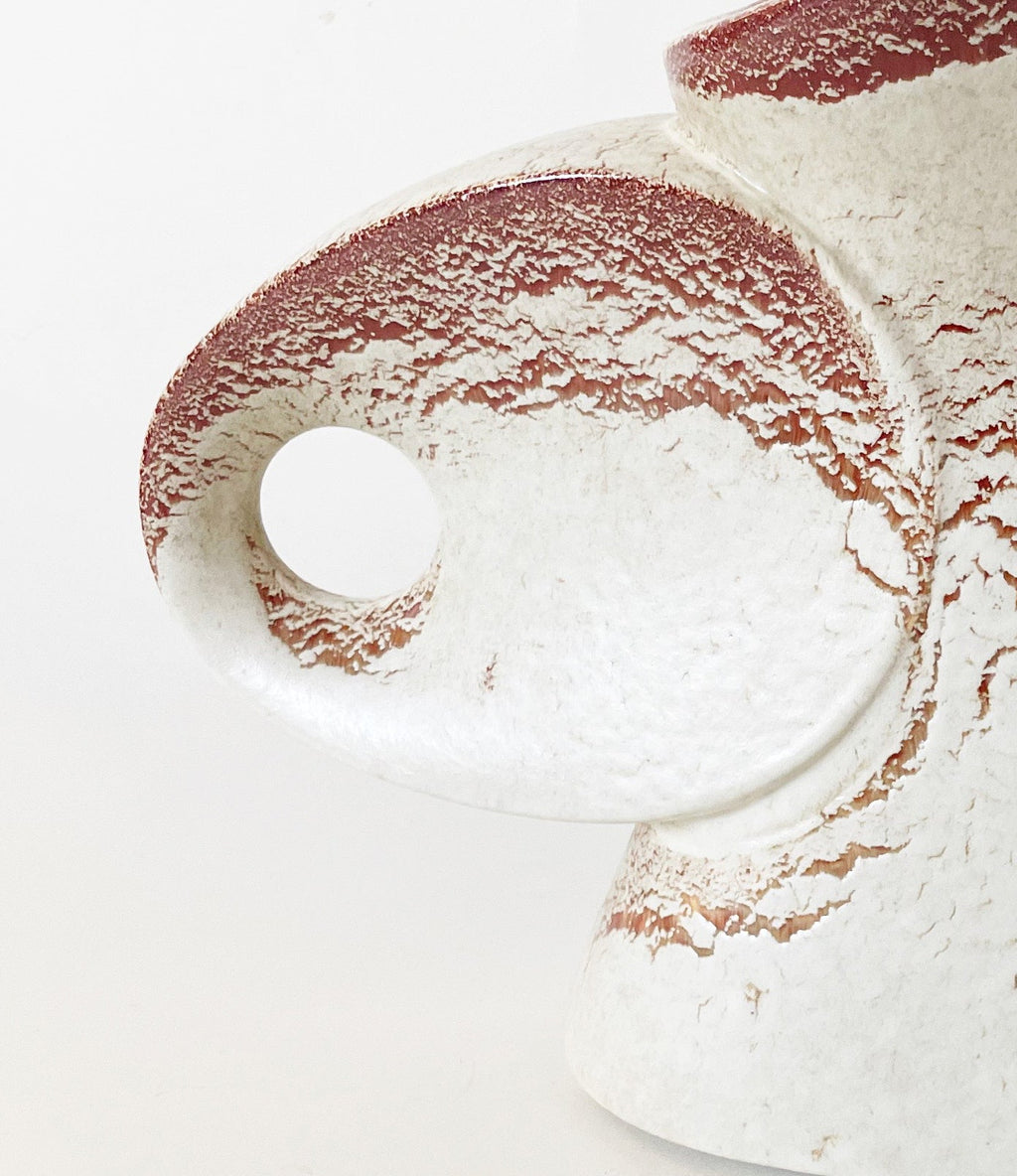 Cream Italian Ceramic Bertoncello Vase
