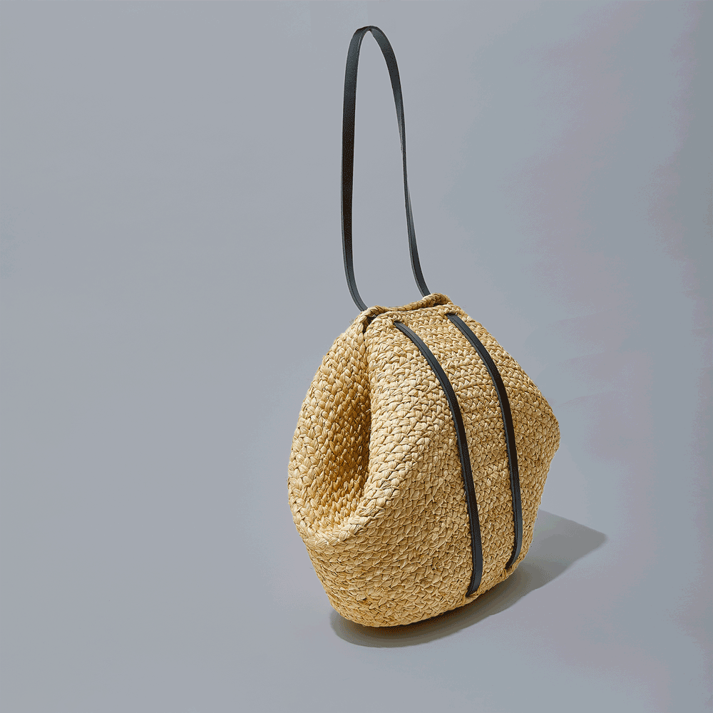 Indego Africa Keza Braided Raffia Carryall
