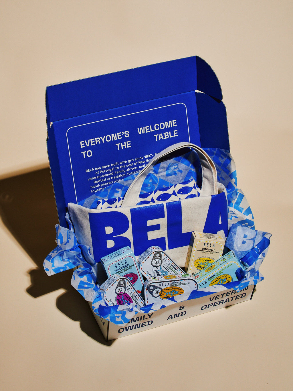 BELA Brand Seafood Tins and Tote Gift Set