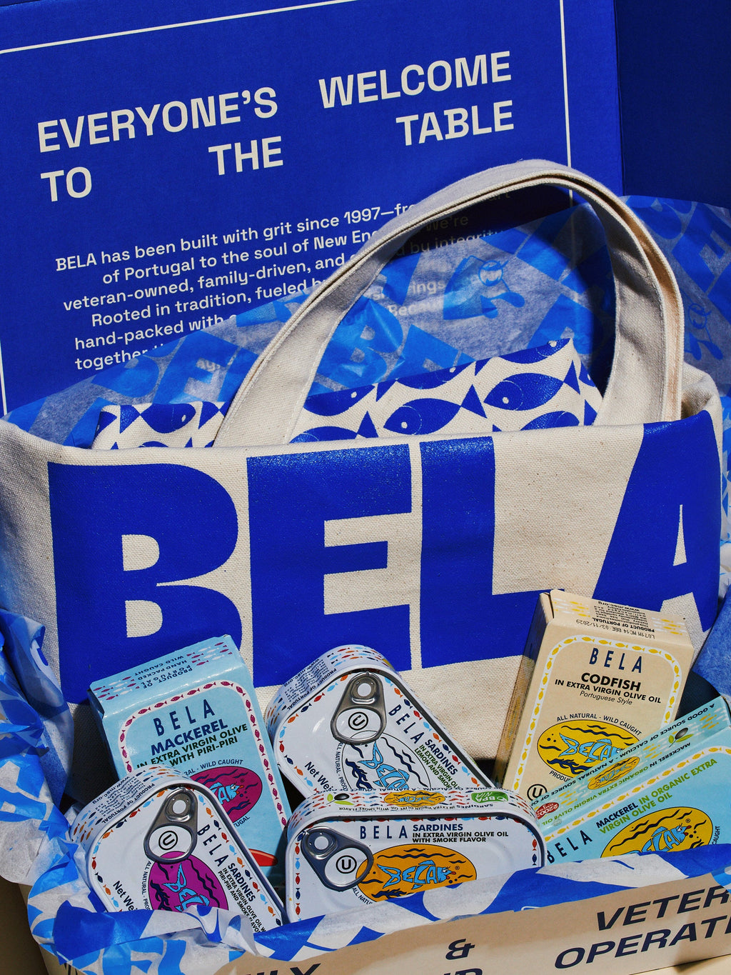 BELA Brand Seafood Tins and Tote Gift Set