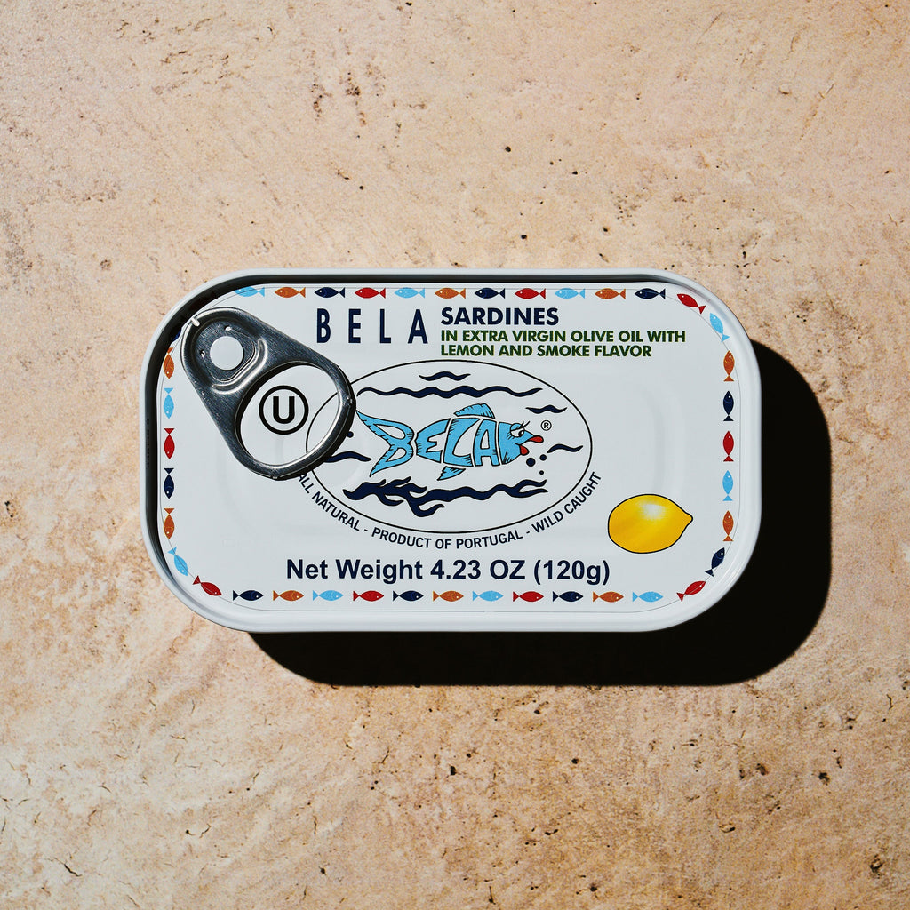 BELA Brand Seafood Sardines in Extra Virgin Olive Oil with Lemon and Smoke Flavor | 3 Pack