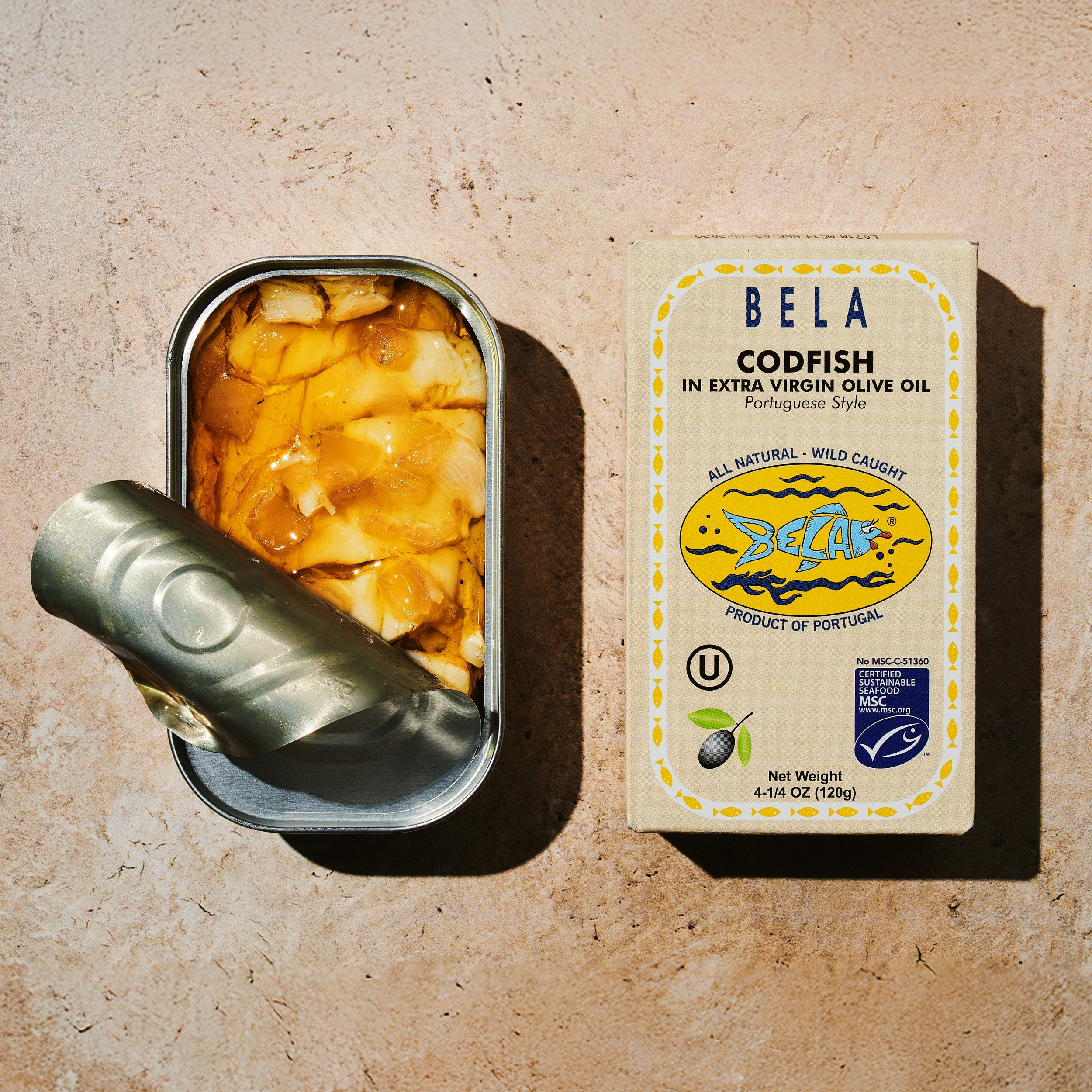 BELA Brand Seafood Codfish in Extra Virgin Olive Oil Portuguese Style