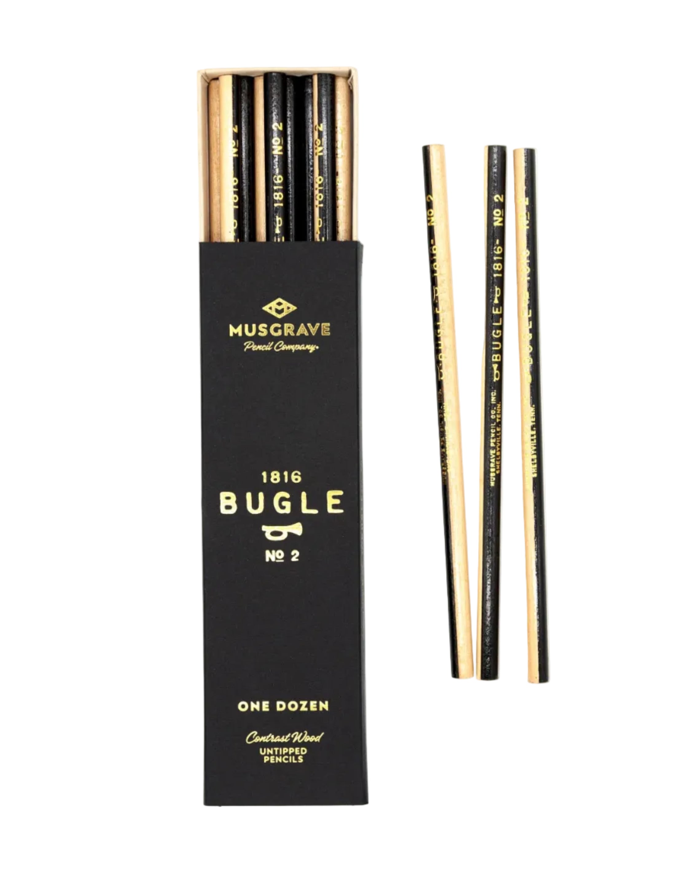 Musgrave Pencil Company | Pencil Set | Black and White 12-Pack