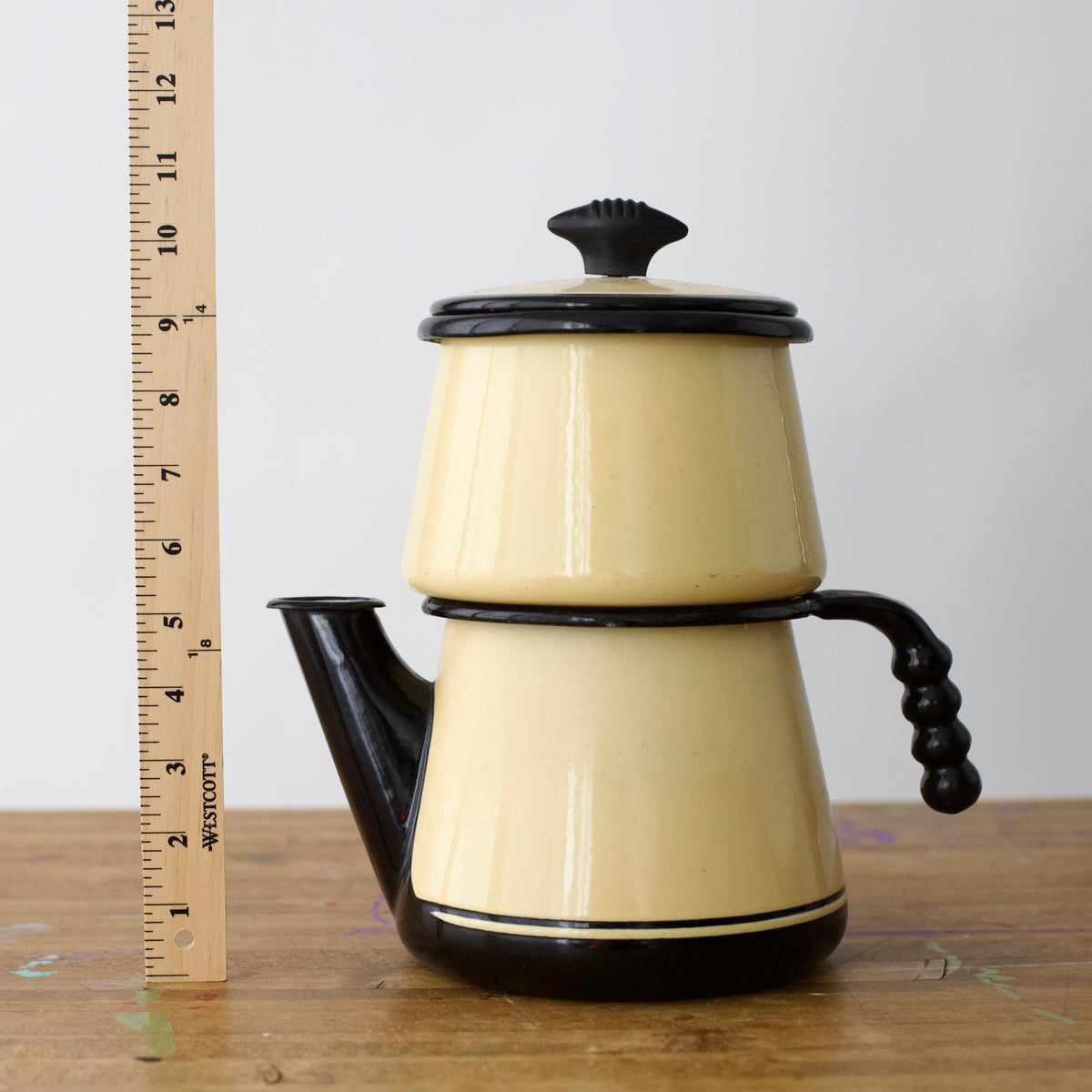 Vintage Enameled Ware Coffee Maker