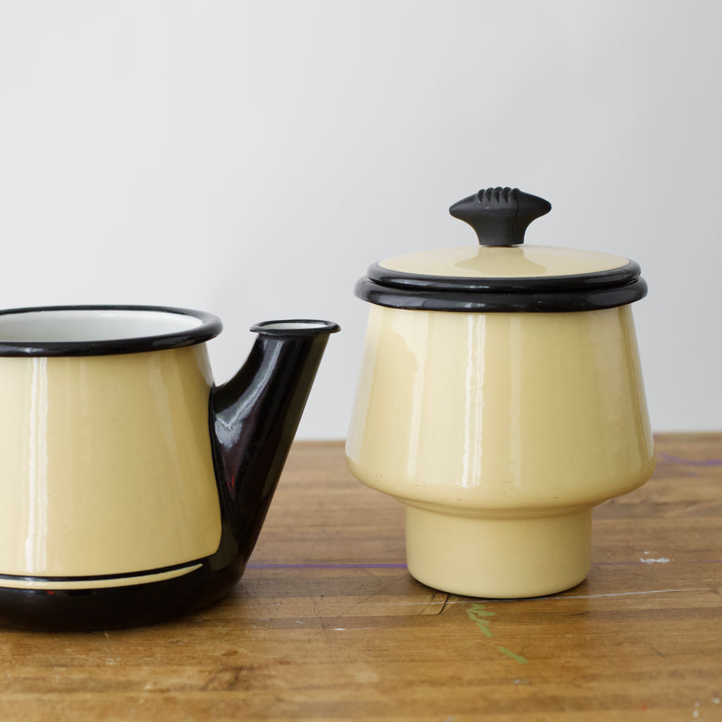Vintage Enameled Ware Coffee Maker