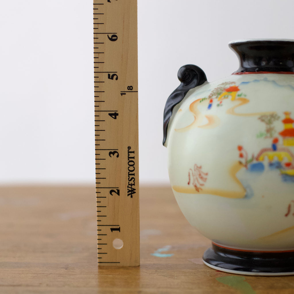 Vintage Hand-Painted Porcelain Vase Made In Japan