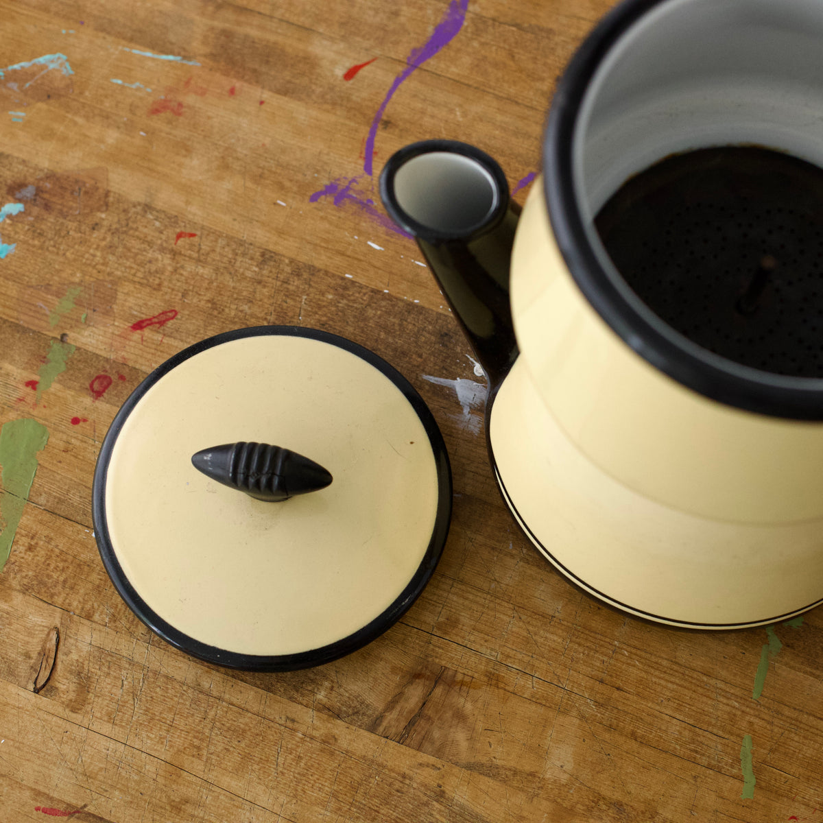 Vintage Enameled Ware Coffee Maker
