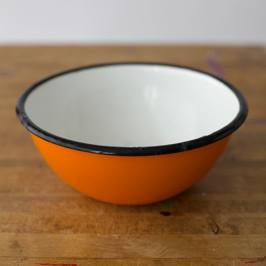 Vintage Poland Enamel Bowls 8''