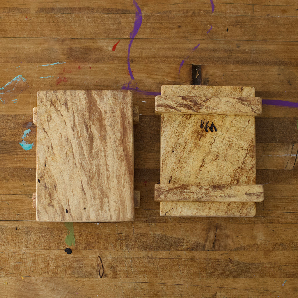 Set Of Two Handmade Rustic Small Wooden Riders
