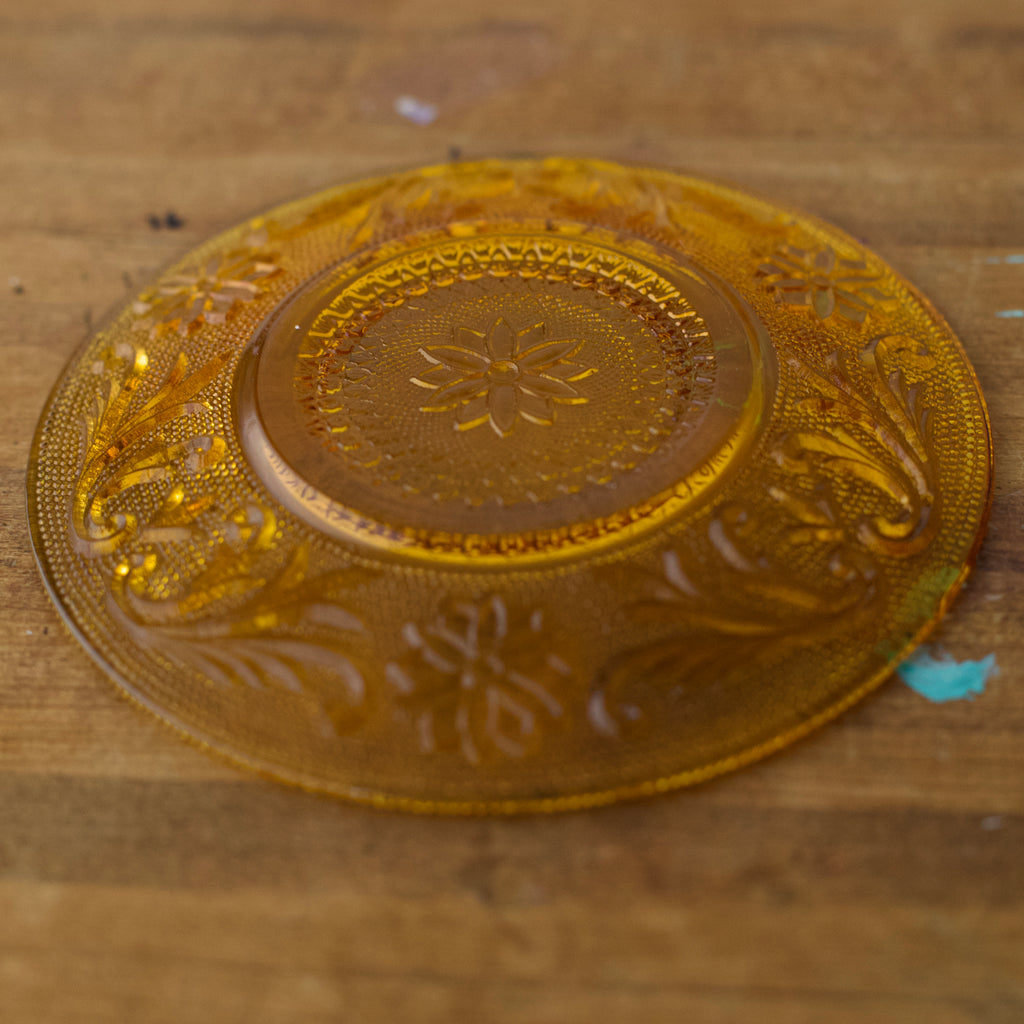Vintage Indiana Glass Daisy Plate