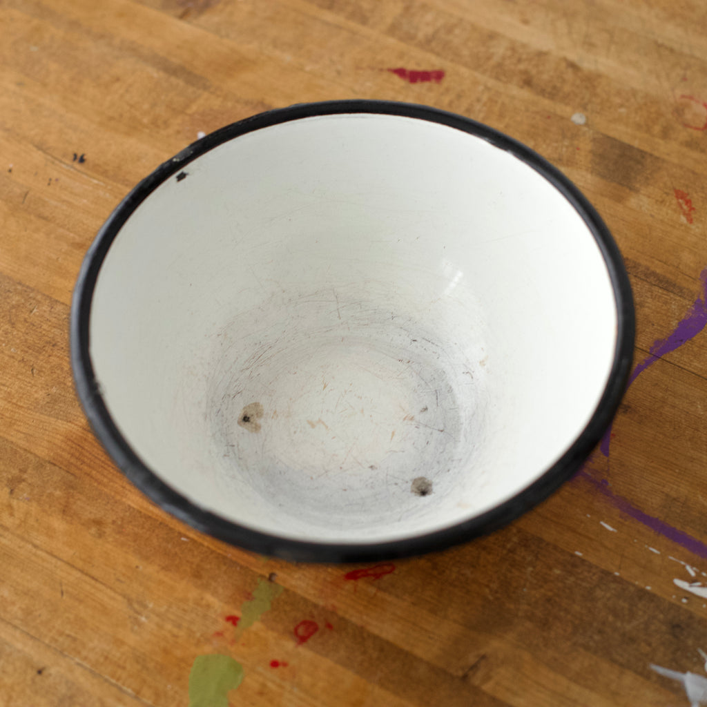 Vintage Poland Enamel Bowls 8''