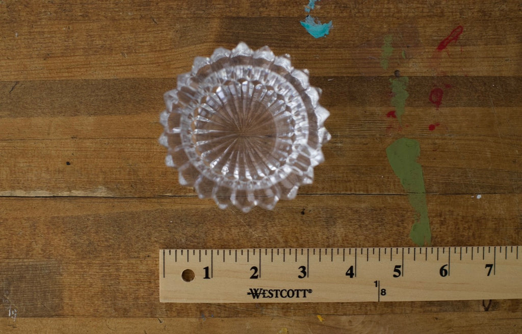 Vintage Heavy Cut-Crystal Votive Or Ashtray