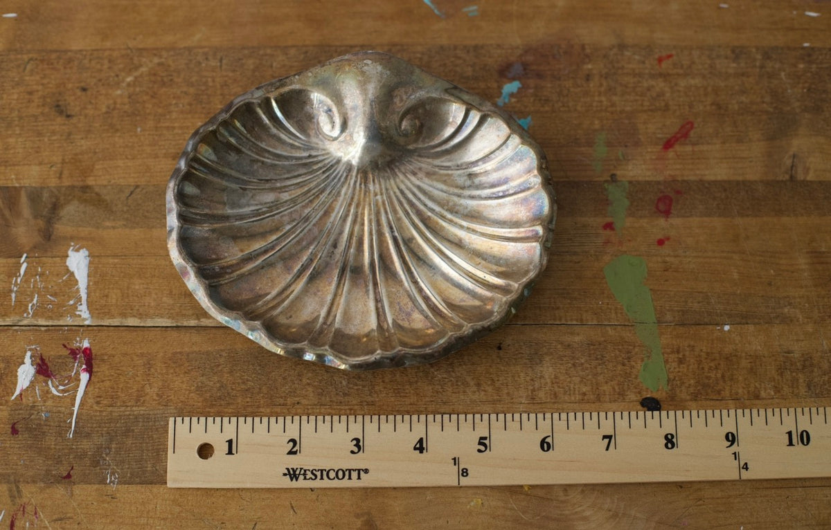 Vintage Sterling Silver Shell-Shaped Dish