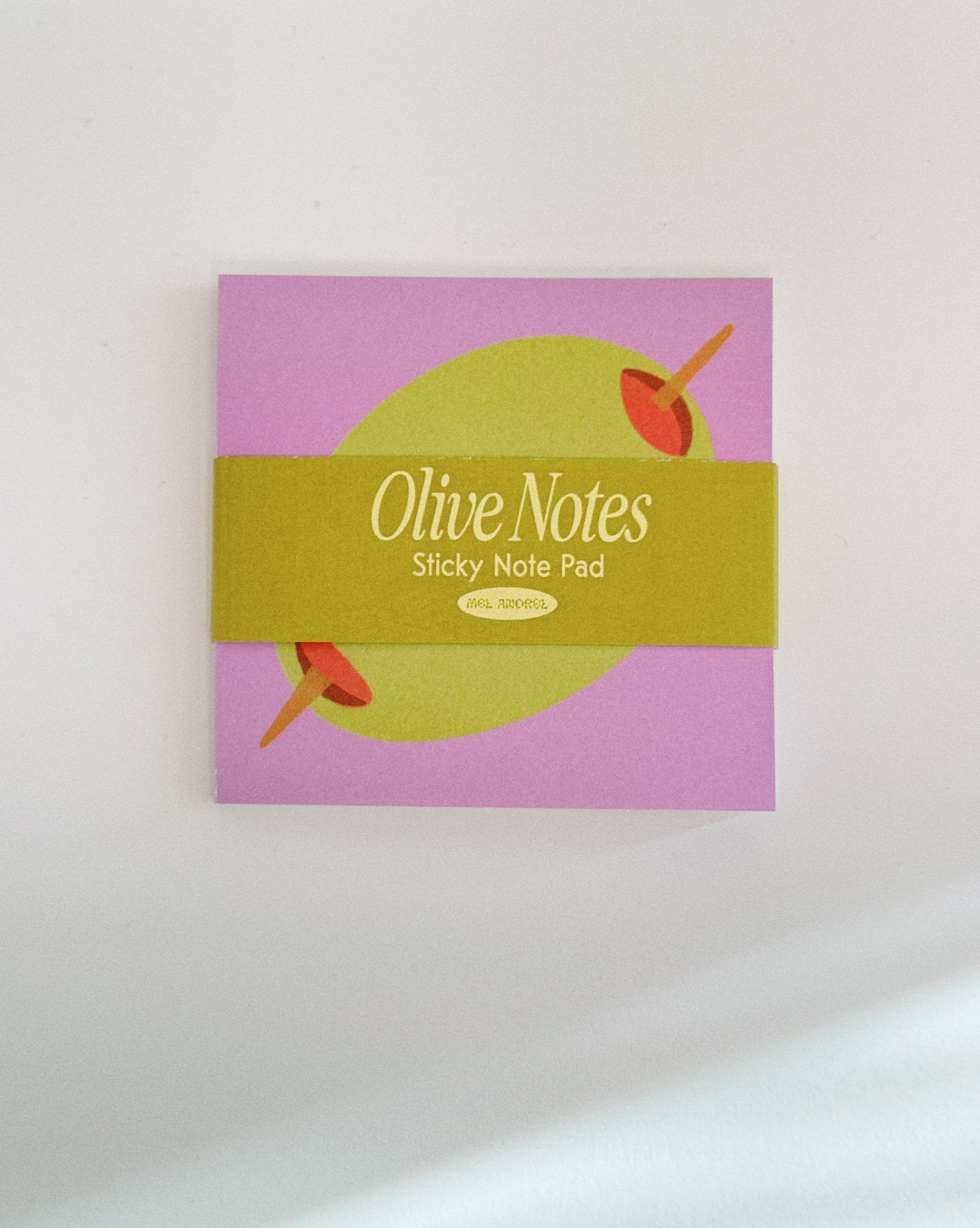 Mel Andrel Sticky Notes Olive