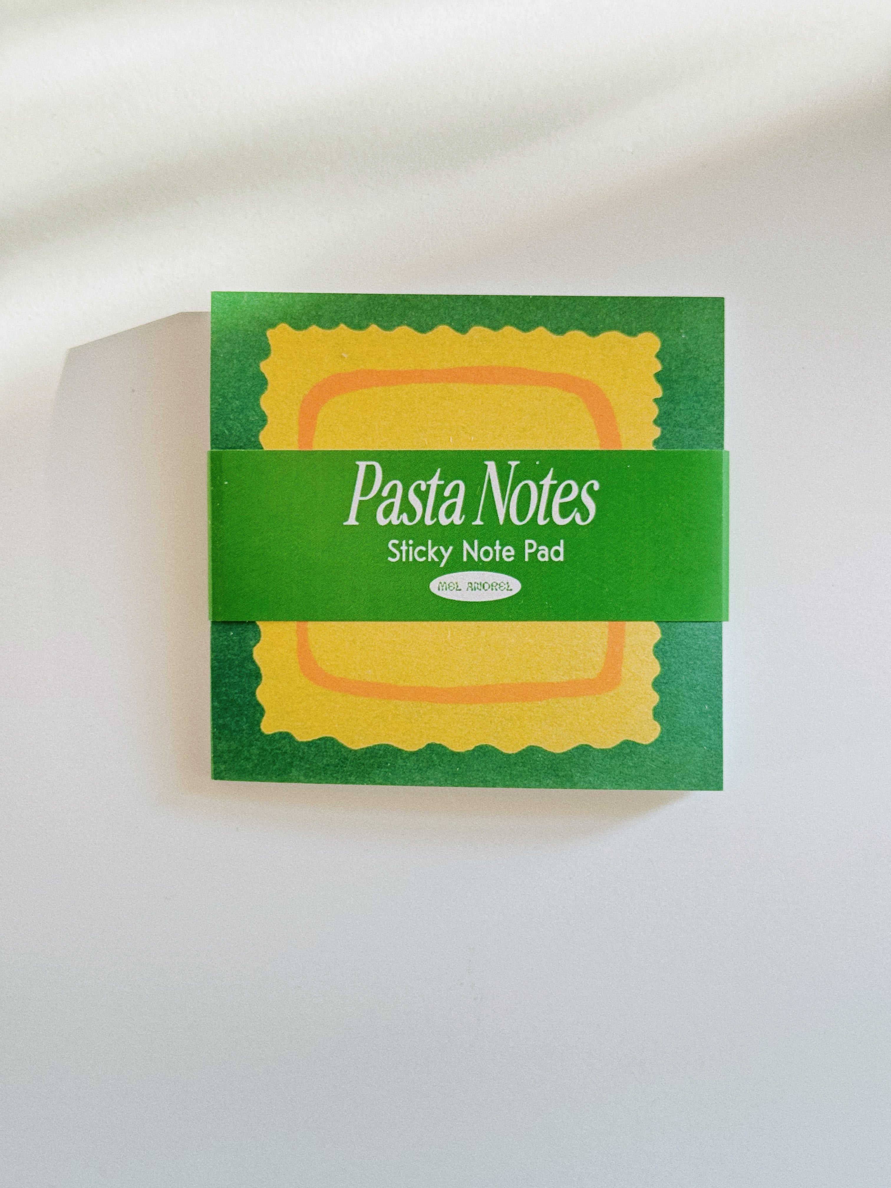 Mel Andrel Sticky Notes Pasta