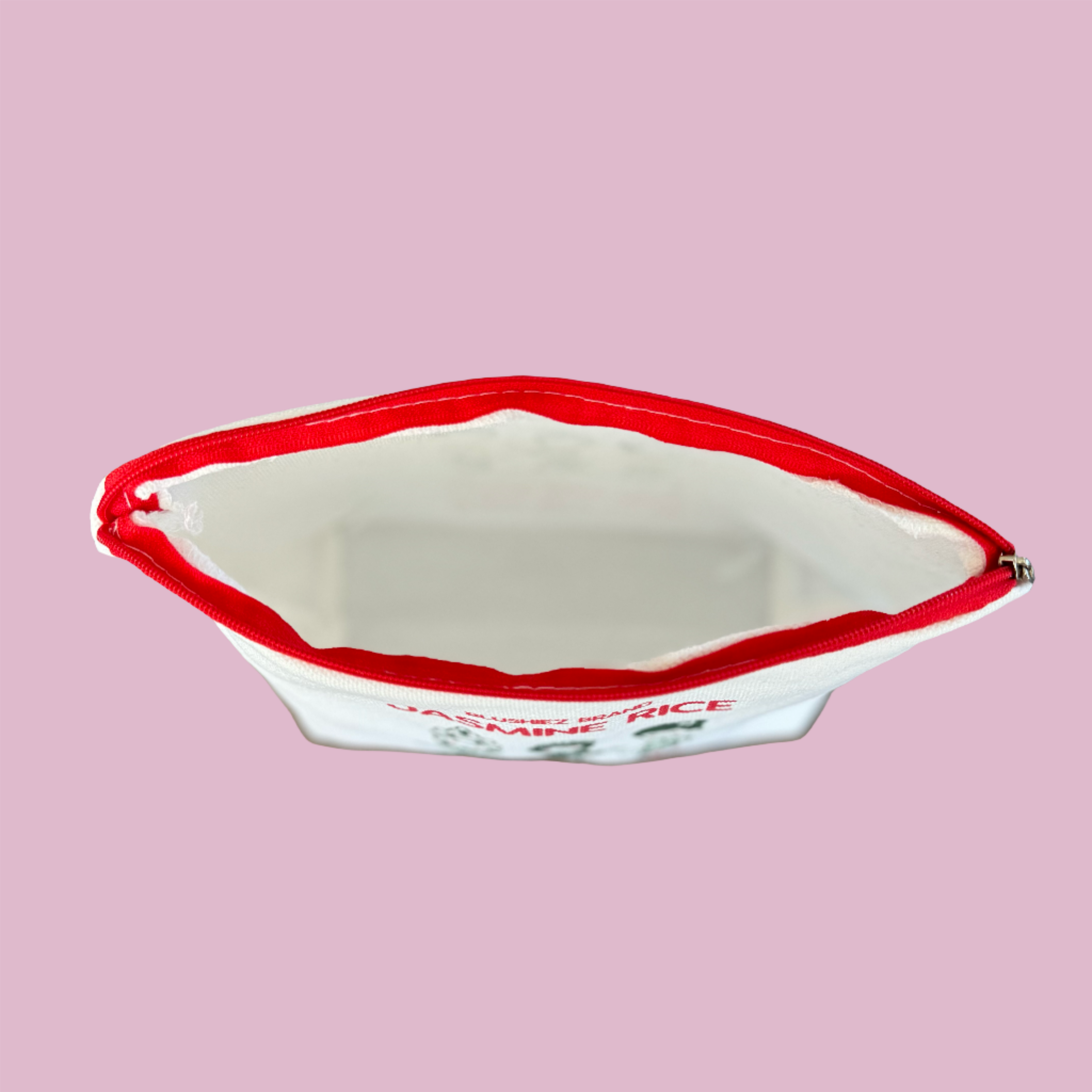 Blushiez Jasmine Rice Zippered Canvas Pouch
