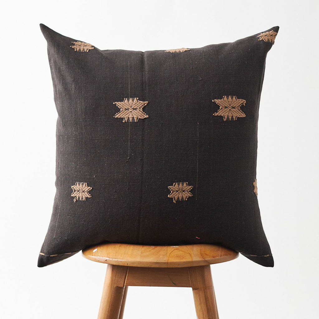 Handwoven Naga Hmong Black 20"x20"