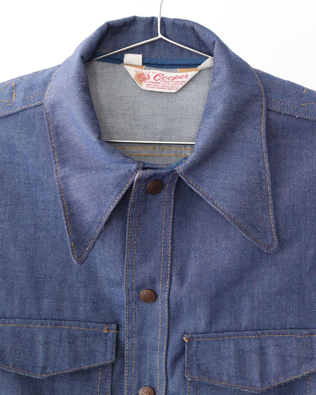 Men's Cooper Sportswear Denim Shirt Blue Jacket Size 38