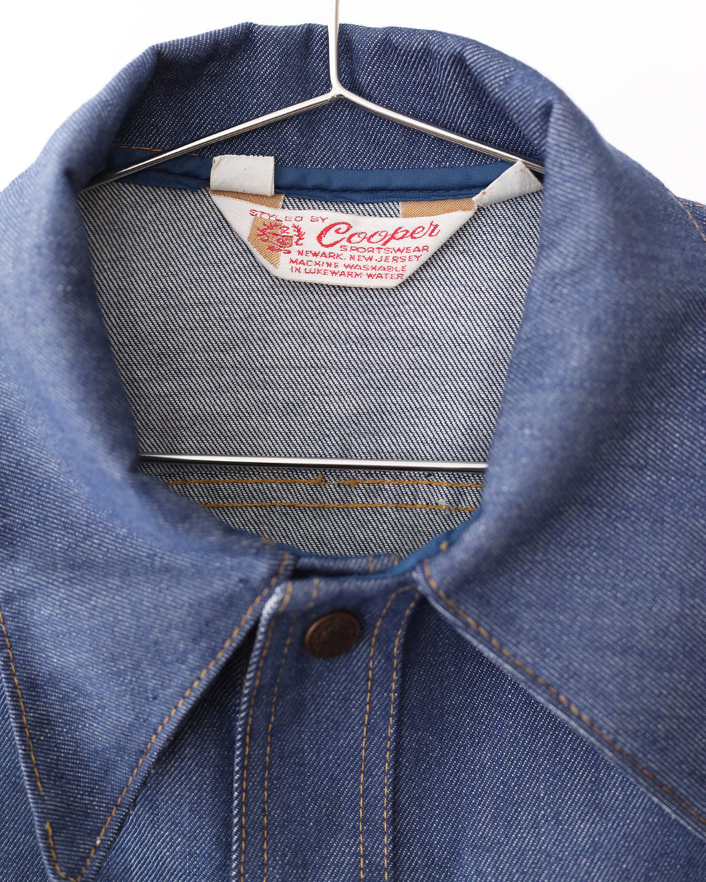 Men's Cooper Sportswear Denim Shirt Blue Jacket Size 38