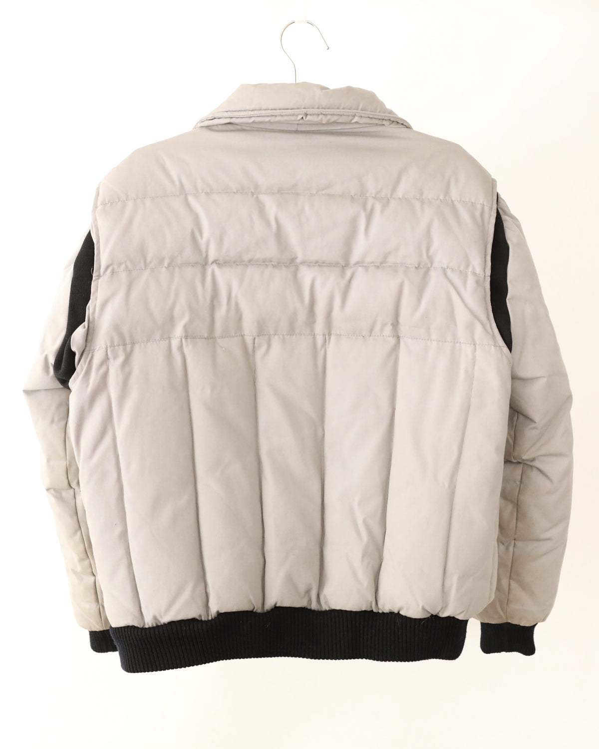 Men's Cortina Light Gray Puffer Jacket Size L